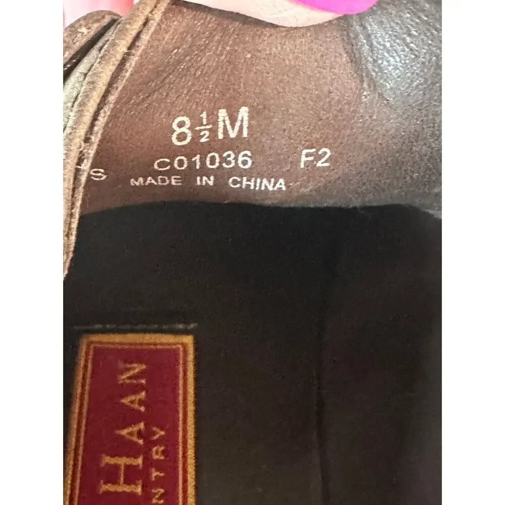 Cole Haan Country Brown Leather Oxford Shoes Men’s Size 8.5 Lace Up Moc Toe
